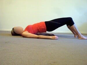 Bridge exercise bridge - glute strenght, decrease back, hip and knee pain.