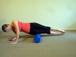 Foam roller for ITB syndrome, knee pain