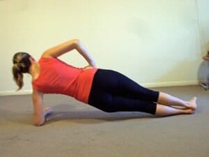 side plank for core strengthening