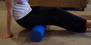Physio hamstring foam roller release
