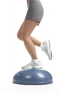 Bosu ball, wobble board ankle and calf re-training rehab quick