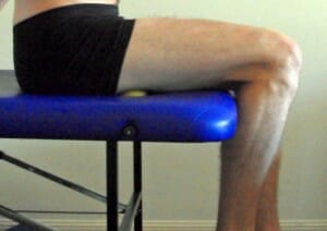 hamstring tight MFR - self muscle release to loosen tight muscle