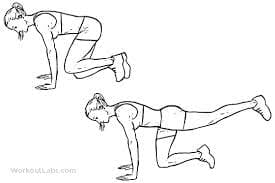 Donkey kicks improve glut activation