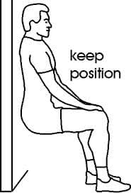 wall squat exercise