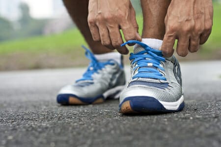 Numb feet when running lace up properly