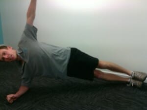 Side plank QL strengthening