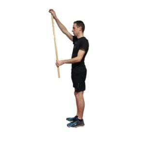 Active assisted shoulder flexion