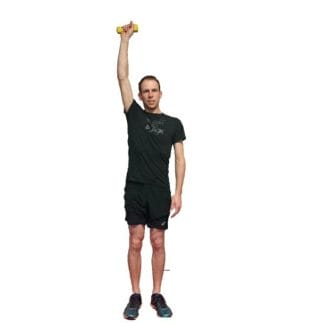 Overhead rotational press extended - shoulder bursitis exercises