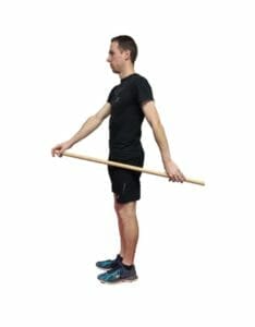 Active assisted shoulder flexion