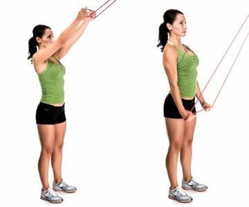lat pull downs rotator cuff - shoulder bursitis exercises